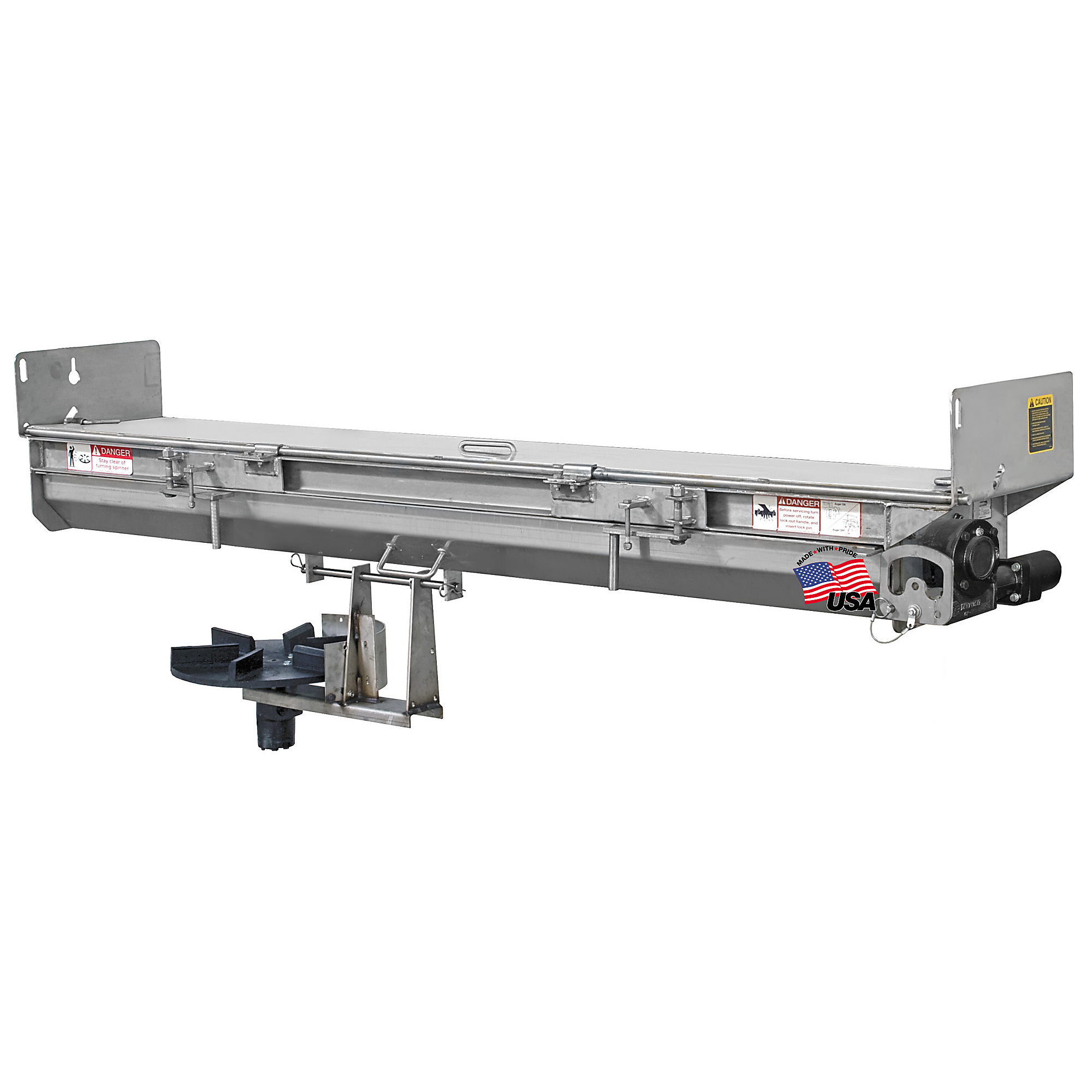 Buyers Salt Dogg, Under Tailgate SST Spreader w/ 8in. Sides - 5:1 Gearbox Ratio, Max. Spread Width 40 ft, Model# 92430SSA